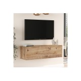 Mueble TV Moderno con Puerta en Melamina Color Madera 100x31.5x29.6cm - Diseño Elegante para Salón.