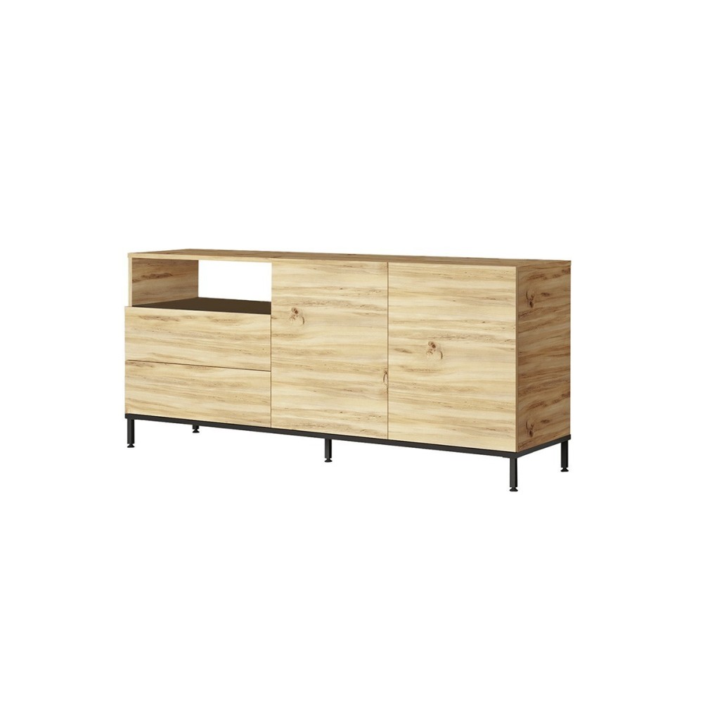 Aparador Color Cambria-Wenge, 170x46.5x75.5 cm, con 2 Puertas y 2 Cajones.