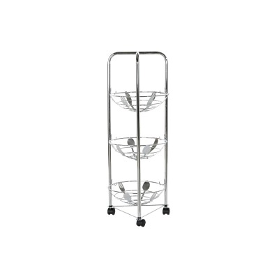 ¡Consigue tu práctico Verdulero Frutero Metálico Cromado! ¡Ordena tu cocina ahora! ¡28x28x74!