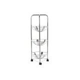 ¡Consigue tu práctico Verdulero Frutero Metálico Cromado! ¡Ordena tu cocina ahora! ¡28x28x74!