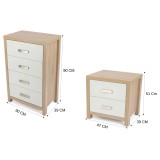 Sinfonier + 2 mesillas de Noche: Conjunto de 3 Piezas