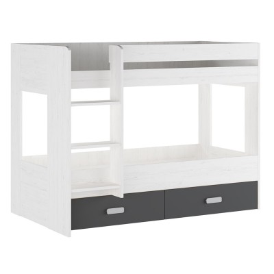 Litera con Cajonera en Andersen Grafito – Diseño Funcional y Gran Capacidad de Almacenaje