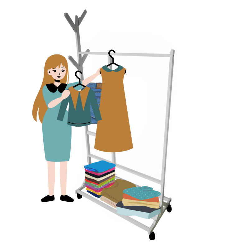 Perchero colgador multiusos con ruedas,  portatil, madera maciza color blanco