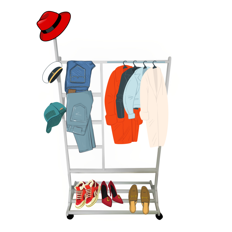 Perchero colgador multiusos con ruedas,  portatil, madera maciza color blanco