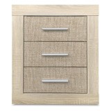 Mesita de Noche, Mesilla de Dormitorio, Color Madera, Medidas: 50 cm (Largo) x 34,6 cm (Fondo) x 60 cm (Alto)