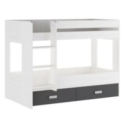 Litera con Cajonera en Andersen Grafito | Alta Calidad y Resistencia