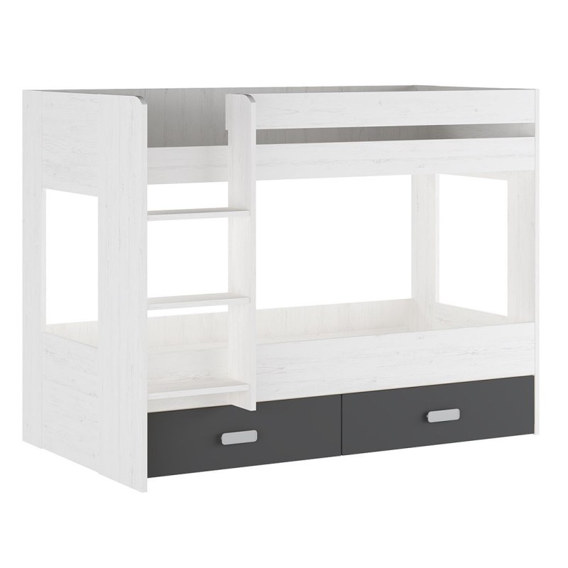 Litera con Cajonera en Andersen Grafito | Alta Calidad y Resistencia
