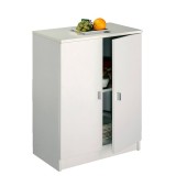 Armario Bajo de Cocina con 2 Puertas – Color Blanco – 60 x 80 x 34 cm