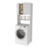 Armario Multiusos Fabricado en Melamina para Lavadora o Baño – 180 x 64 x 35 cm (alto x ancho x fondo)