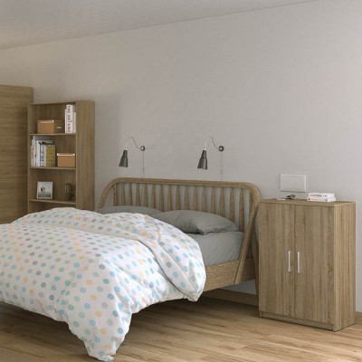 Armario Multiusos Color Roble – Color Blanco – 60 x 90 x 36 cm