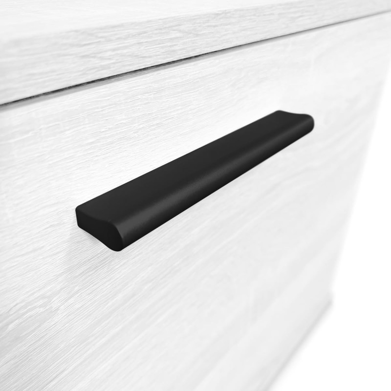 Mueble de Salón Moderno con Leds, Acabado en Andersen, Medidas: 229 cm (An) x 200 cm (Al) 38 cm (Fon) - Meyvaser