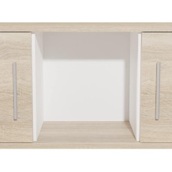 Meyvaser Mueble de salón y TV Composición para salón 200 cm Color Cambrian y Gran Espacio de Almacenamiento