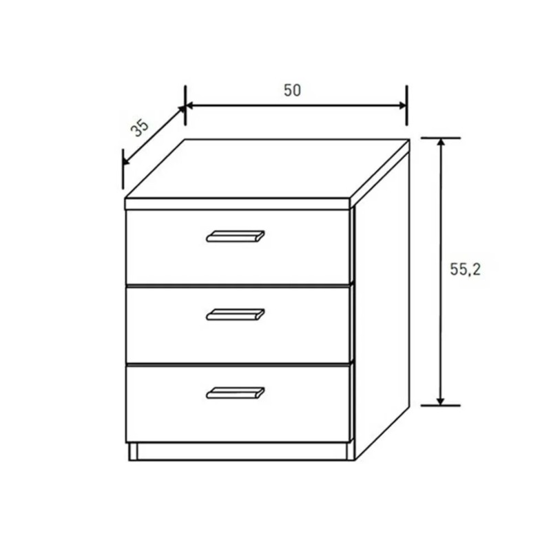 Pack Cabecero y 2 Mesitas de Noche, Acabado Pino Gris, 220 cm (An)x50 cm(Al)x 35 cm(Fon) - Meyvaser