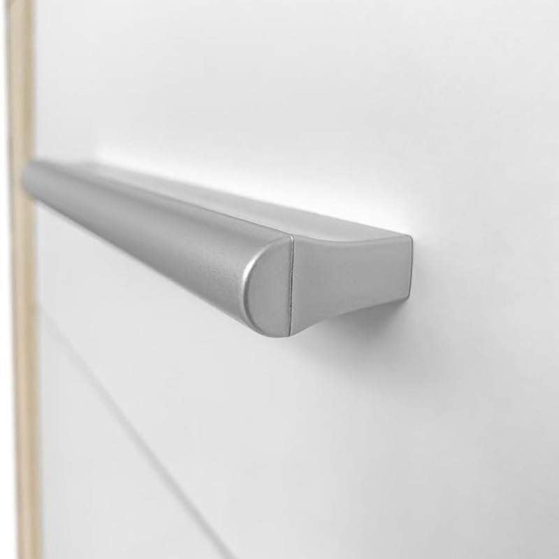 Pack Cabecero de 160 x 120 cm + 2 Mesitas de Noche| Color Cambria y Blanco (para Cama de 135-140 o 160)