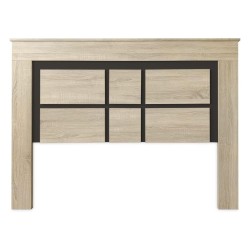 Pack Cabecero de 160 x 120 cm + 2 Mesitas de Noche| Color Cambria y Grafito (para Cama de 135-140 o 160)