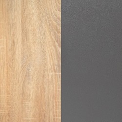 Pack Cabecero de 160 x 120 cm + 2 Mesitas de Noche| Color Cambria y Grafito (para Cama de 135-140 o 160)