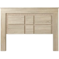 Pack Cabecero de 160 x 120 cm + 2 Mesitas de Noche | Dormitorio Completo | Color Puccini y Textil (para Cama de 135-140 o 160)