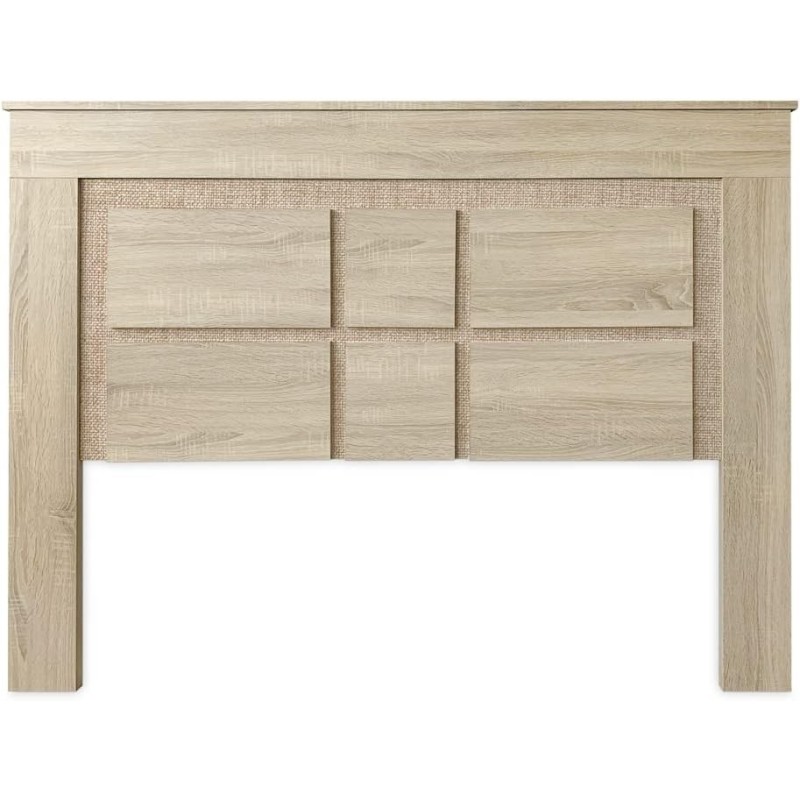 Pack Cabecero de 160 x 120 cm + 2 Mesitas de Noche | Dormitorio Completo | Color Puccini y Textil (para Cama de 135-140 o 160)