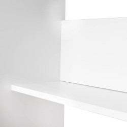 Mesa de Escritorio, Mesas para Ordenador, Acabada en Blanco, Medidas: 90 cm (An) x 49,5 cm (Fon) x 77 cm (Al)