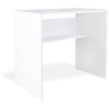 Mesa de Escritorio, Mesas para Ordenador, Acabada en Blanco, Medidas: 90 cm (An) x 49,5 cm (Fon) x 77 cm (Al)