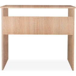 Mesa de Escritorio, Mesas para Ordenador, Acabada en Cambrian, Medidas: 90 cm (An) x 49,5 cm (Fon) x 77 cm (Al)