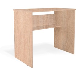 Mesa de Escritorio, Mesas para Ordenador, Acabada en Cambrian, Medidas: 90 cm (An) x 49,5 cm (Fon) x 77 cm (Al)