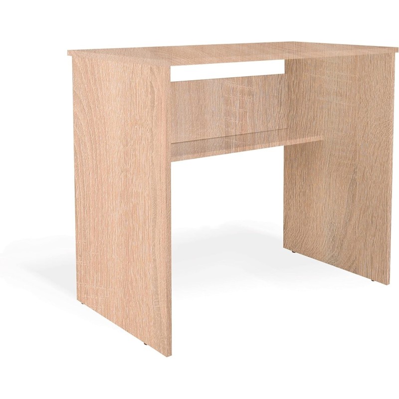 Mesa de Escritorio, Mesas para Ordenador, Acabada en Cambrian, Medidas: 90 cm (An) x 49,5 cm (Fon) x 77 cm (Al)