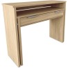 Mesa Escritorio Extensible, Color Cambrian, Medidas: 90 cm (Largo) x 33-63,4 cm (Ancho) x 87,5 cm (Alto)