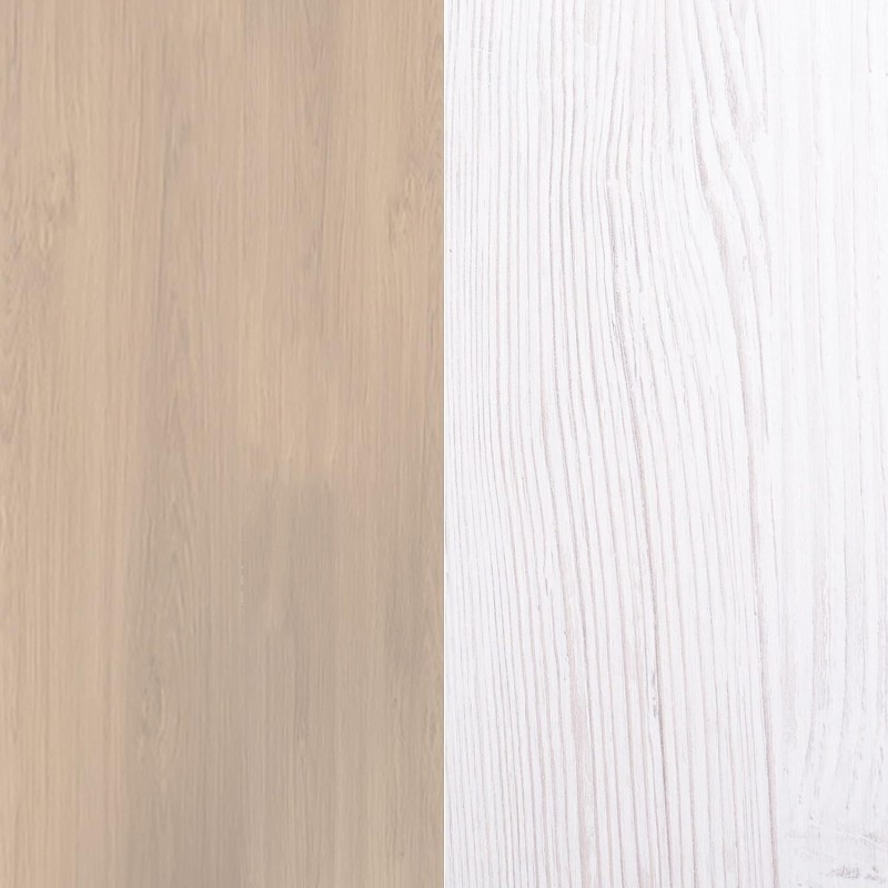 Estantería con Escritorio, Acabado en Cambrian y Blanco, Medidas: 119,6 cm (Largo) x 139,6 cm (Alto) x 34,5 Cm