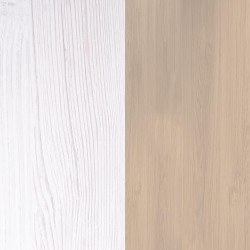 Estantería con Escritorio, Acabado en Blanco y Madera, Medidas: 119,6 cm (Largo) x 139,6 cm (Alto) x 34,5 Cm