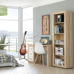 Escritorio Moderno de 3 Cajones - Acabado Cambria Blanco de Alta Calidad - 120 cm de Ancho, 50 cm de Fondo, 72 cm de Alto