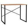 (SALDO) Mesa de Ordenador Estilo Industrial Color Nogal y Negro 90x60x70 Cm