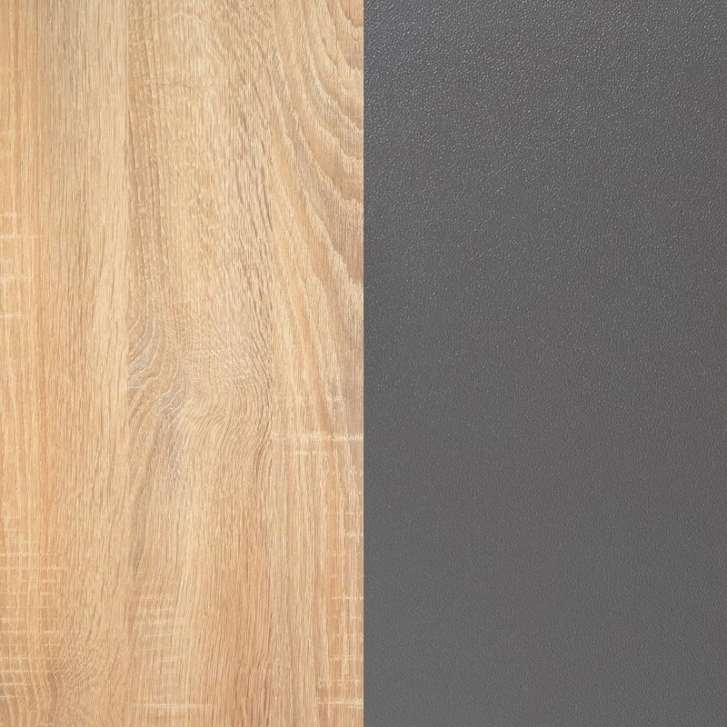 Cómoda 4 Cajones, Mueble Almacenaje Dormitorio, Color Cambria y Grafito, Medidas: 89 cm (Lar) x 89,6 cm (Al) x 39,6 cm de (Fon)