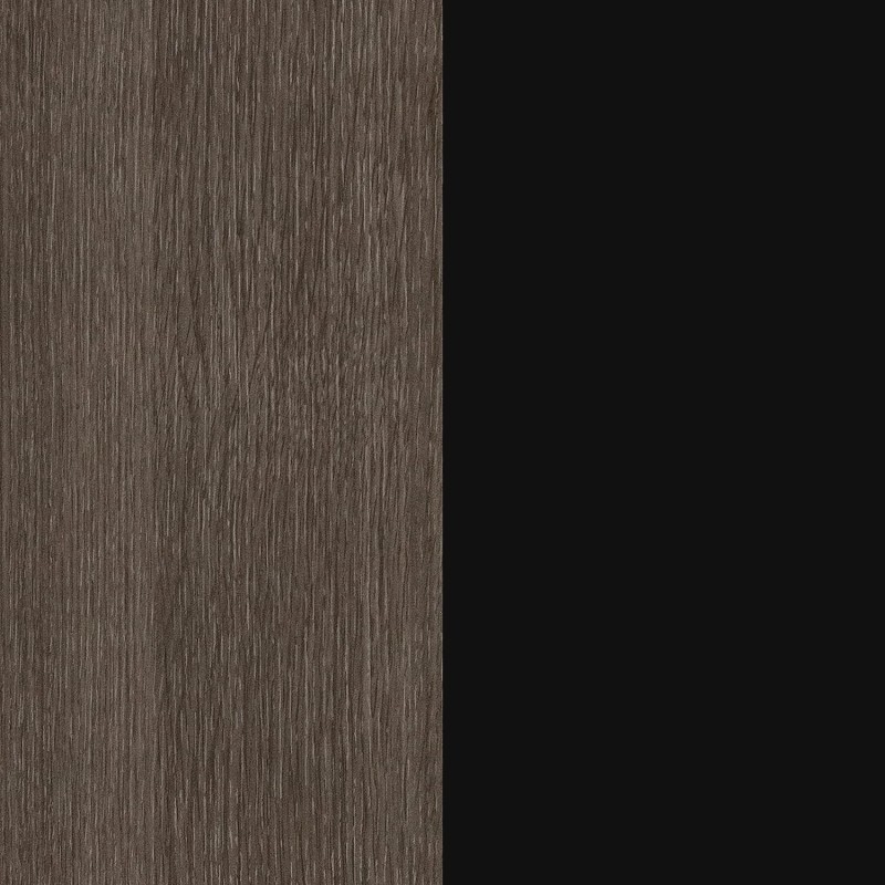 Cómoda 4 Cajones, Mueble Almacenaje Dormitorio, Color Ceniza y Negro, Medidas: 89 cm (Lar) x 89,6 cm (Al) x 39,6 cm de (Fon)