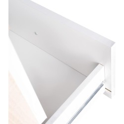 Sinfonier 5 Cajones, Cómoda, Acabado en Blanco y Nordico, Medidas: 60 cm (An) x 108,5 cm (Al) x 38 cm de (Fon)