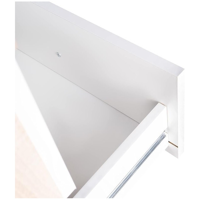 Sinfonier 5 Cajones, Cómoda, Acabado en Blanco y Nordico, Medidas: 60 cm (An) x 108,5 cm (Al) x 38 cm de (Fon)