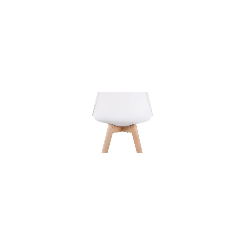 Conjunto Mesa y Sillas Nórdicas:Mesa 100 cm + 4 Sillas Blancas 48 cm x 54 cm x 84 cm – Ideal para Decorar tu Hogar