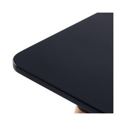 Mesa de Comedor o Cocina de 120 cm Lacada Color Negro 76x120x80 Cm – Alta Resistencia y Durabilidad