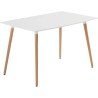 Mesa de Comedor o Cocina de 120 cm Lacada Blanca 76x120x80 Cm – Alta Resistencia y Durabilidad