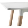 Mesa de Comedor o Cocina de 120 cm Lacada Blanca 76x120x80 Cm – Alta Resistencia y Durabilidad