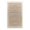 Sinfonier 5 Cajones, Cómoda, Acabado en Tofe y Textil/ 60 cm (Lar) x 106,5 cm (Al) x 39,6 cm de (Fon)