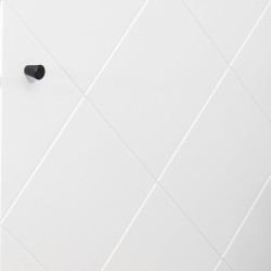 Vitrina Alta | 2 Puertas, Frentes en DM Lacado Blanco Mate | Medidas: 170,2 cm Alto x 40 cm Fondo x 68,4 cm Ancho