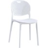 Pack 5 Sillas Cocina Color Blanco de plastico Polipropileno, Silla de Comedor Medidas: 40 cm (Anc) x 55 cm (Lar) x 80 cm (Al)