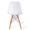 Pack 4 Sillas de Comedor, Sillas Cocinas, Acabado en Blanco y Madera, Medidas: 45 cm (Ancho) x 53 cm (Largo) x 83 cm (Alto)