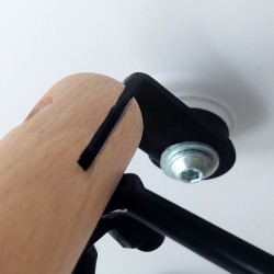 Pack 4 Sillas de Comedor, Sillas Cocinas, Acabado en Blanco y Madera, Medidas: 45 cm (Ancho) x 53 cm (Largo) x 83 cm (Alto)