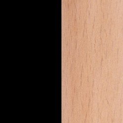 Pack 4 Sillas de Comedor, Sillas Cocinas, Acabado en Negro y Madera, Medidas: 45 cm (Ancho) x 53 cm (Largo) x 83 cm (Alto)