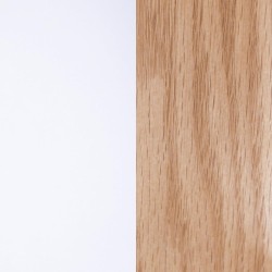 Pack de 4 Sillas para Comedor, Cocina o Salón – Simil Piel Blanca y Madera, Medidas: 48 cm x 45 cm x 84 cm.