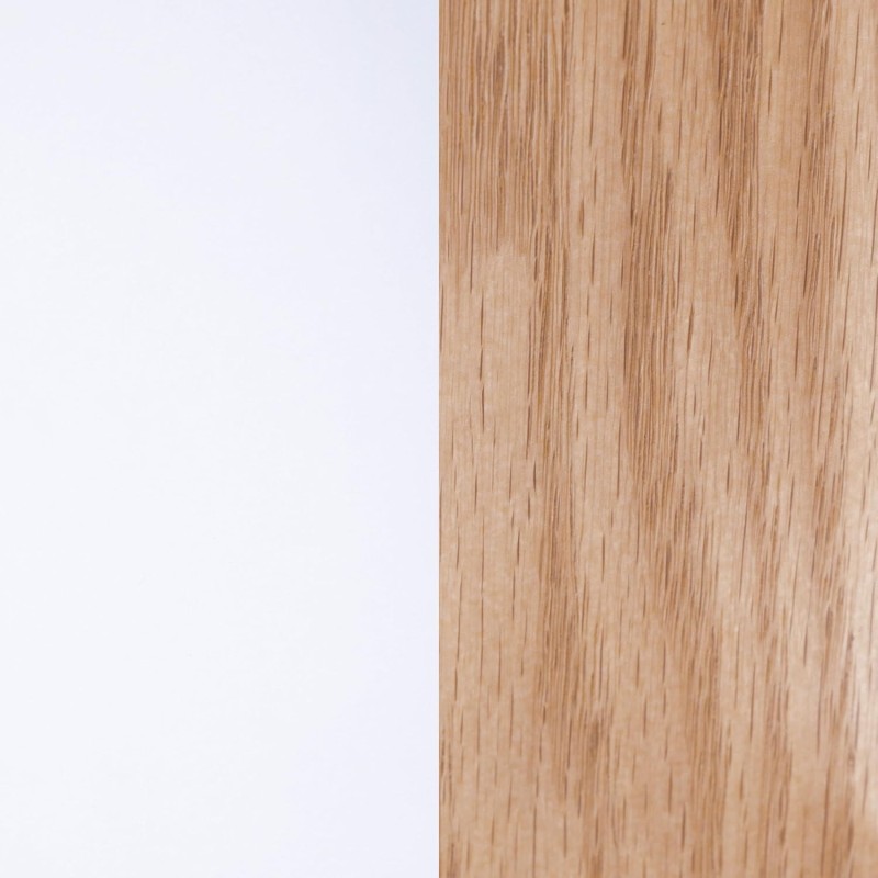 Pack de 4 Sillas para Comedor, Cocina o Salón – Simil Piel Blanca y Madera, Medidas: 48 cm x 45 cm x 84 cm.