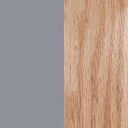 Pack de 4 Sillas para Comedor, Cocina o Salón – Simil Piel Gris y Madera, Medidas: 48 cm x 45 cm x 84 cm.