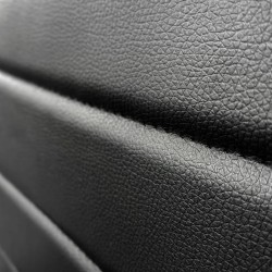 Pack de 6 Sillas Tapizadas para Salón, Color Negro y Patas Negras. Medidas: 39,5 cm (Anc) x 37,5 cm (Fon) x 96 cm